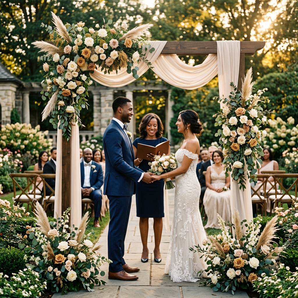 Mobile officiant at unique location